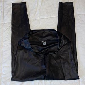 FAUX LEATHER EXPRESS LEGGINGS S